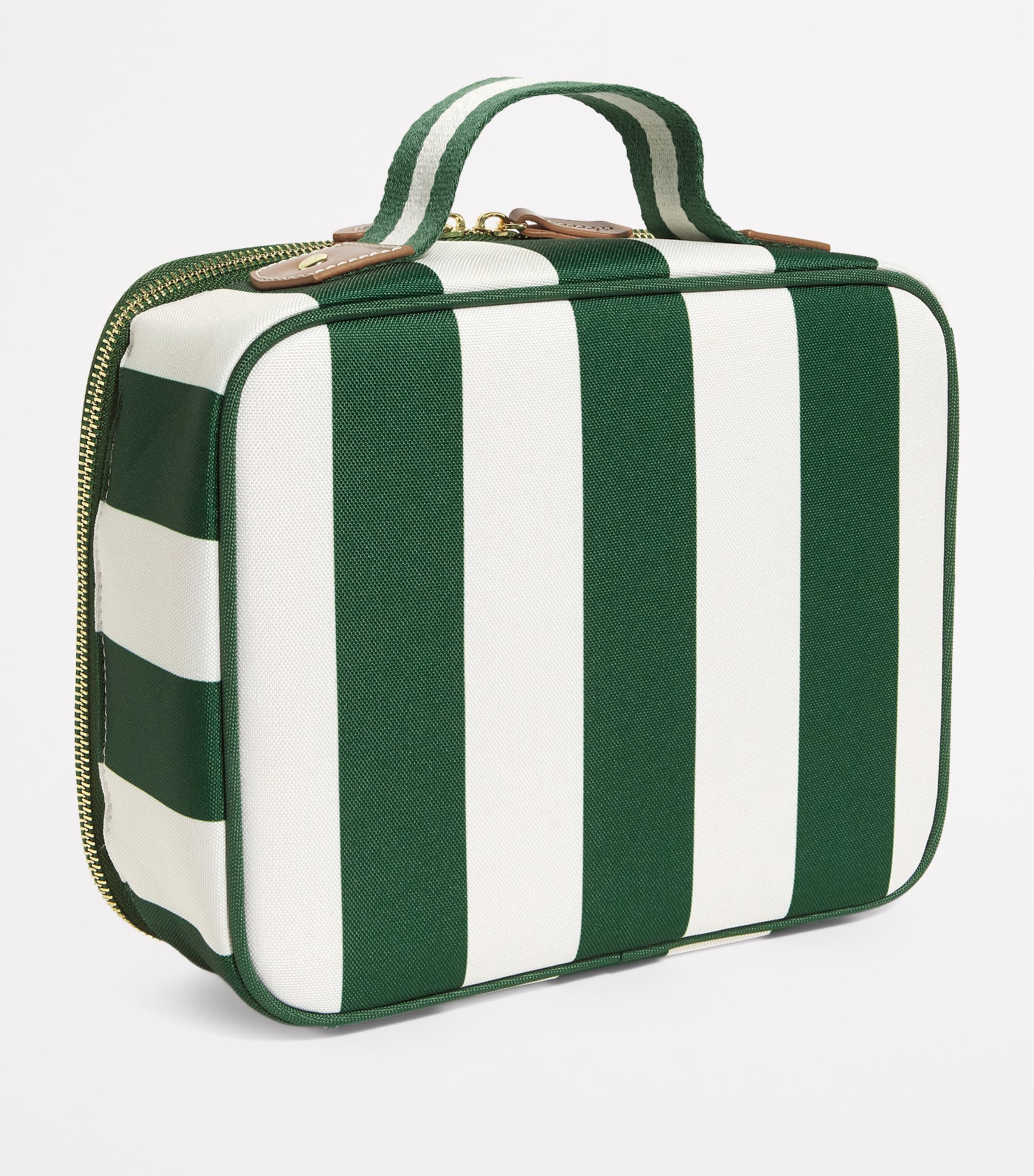 Insulated Striped Sandwich Box with Front Pocket and Handle, 23cm x 28cm x 9cm