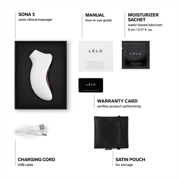 LELO Sona 3 clitoral massager with SenSonic technology (British brand)