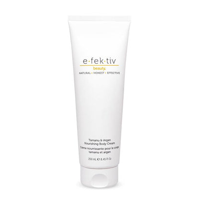 Superdrug e.fek.tiv Tamanu and Argan Nourishing Body Cream 250ml- Buy online at McGrocer