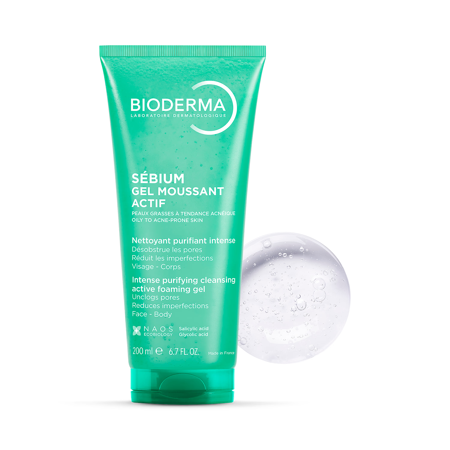 Bioderma Sébium Active Foaming Gel face wash 200ml, UK version