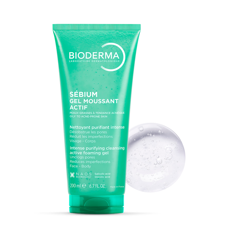 Bioderma Sébium Active Foaming Gel face wash 200ml, UK version