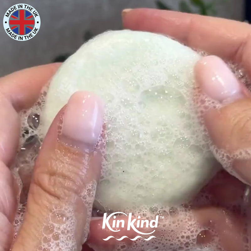 KinKind rice protein shampoo and conditioner bar set 90g - British product