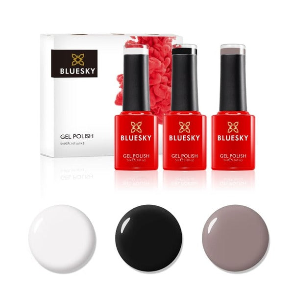 Bluesky Mini Trio Set Classic Leopard gel nail polish 5ml (British brand)