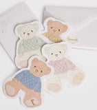 Harrods bear notecards set of 12, UK version