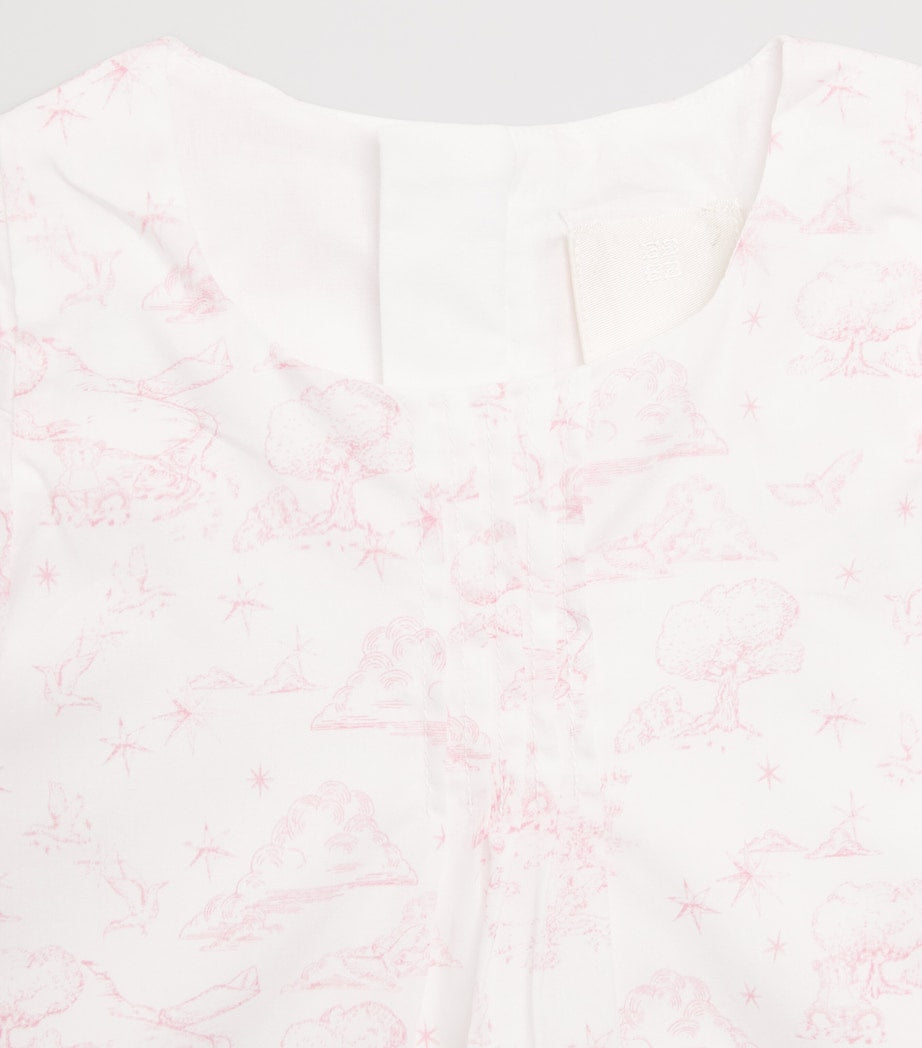 Givenchy kids cotton printed dress and bloomers set for 1-18 months, UK version