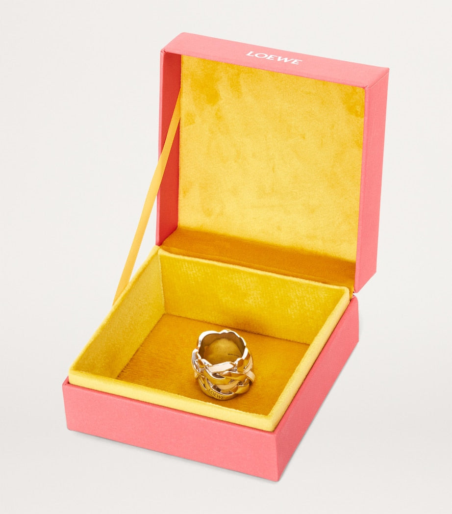 LOEWE sterling silver enamel nest ring imported from the UK