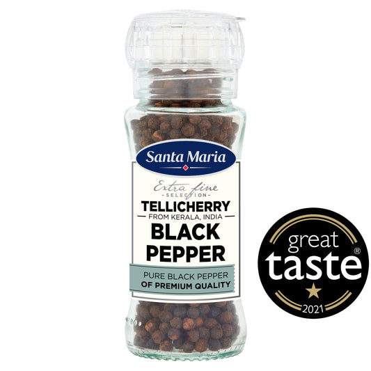 Santa Maria Extra Fine Selection of Spices Tellicherry Black Pepper Salt & pepper Sainsburys   
