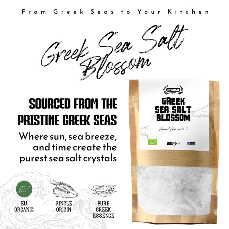 APSOGO sea salt blossom 300g (British brand)