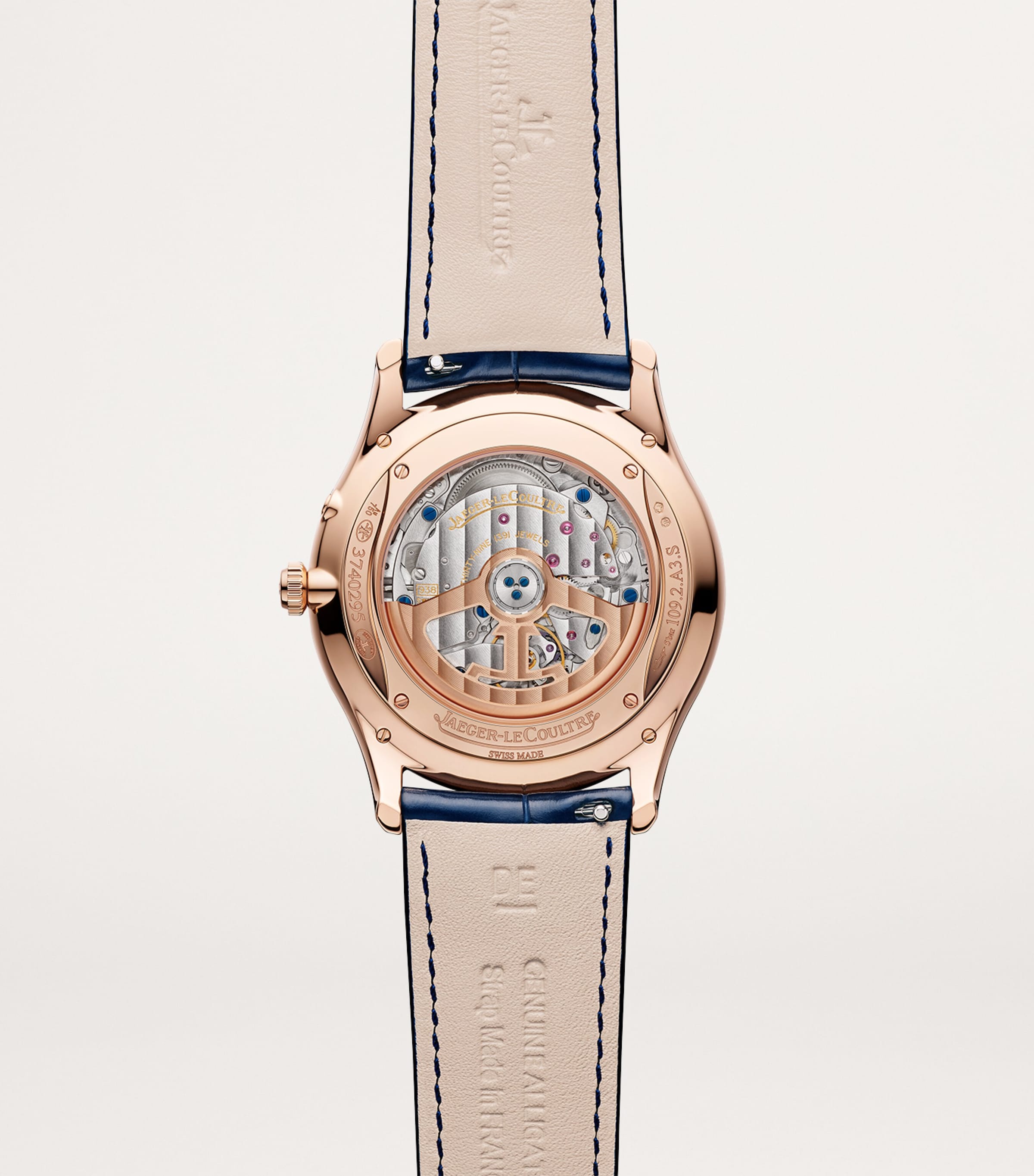 Jaeger-LeCoultre rose gold Master Ultra Thin power reserve watch 39mm, UK version