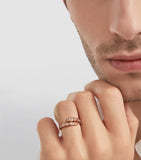 Bvlgari Serpenti Viper ring rose gold diamonds (British brand)