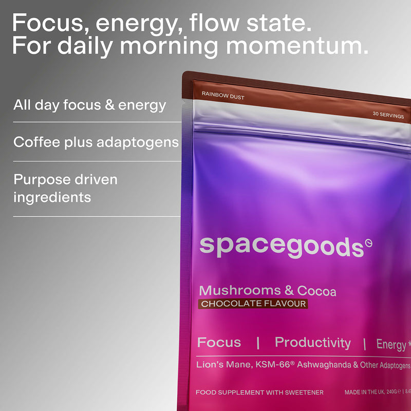 Spacegoods Rainbow Dust chocolate superfood powder 240g - British product