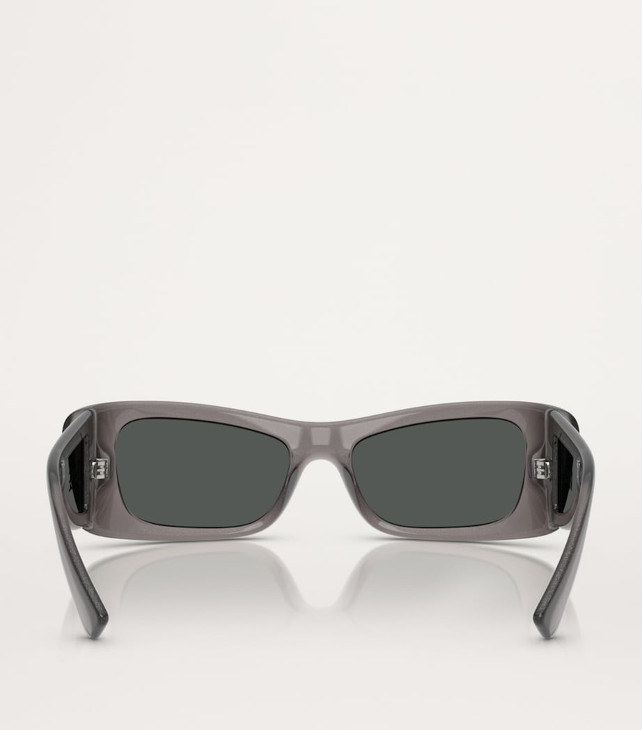 Versace VE4481 sunglasses in grey with shiny grey lenses (British brand)