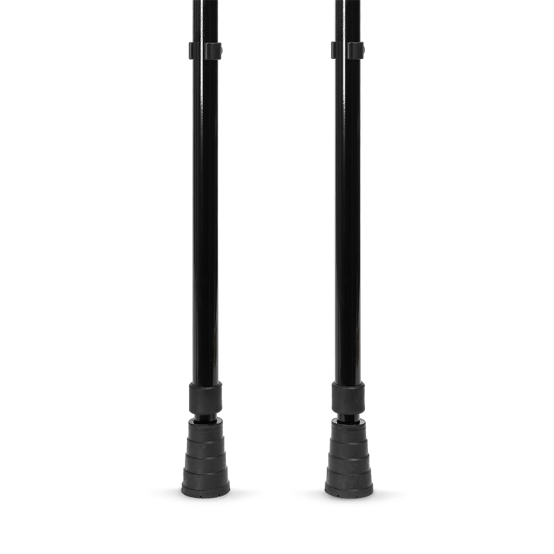 Cool Crutches black ergonomic forearm crutches adjustable (British brand)