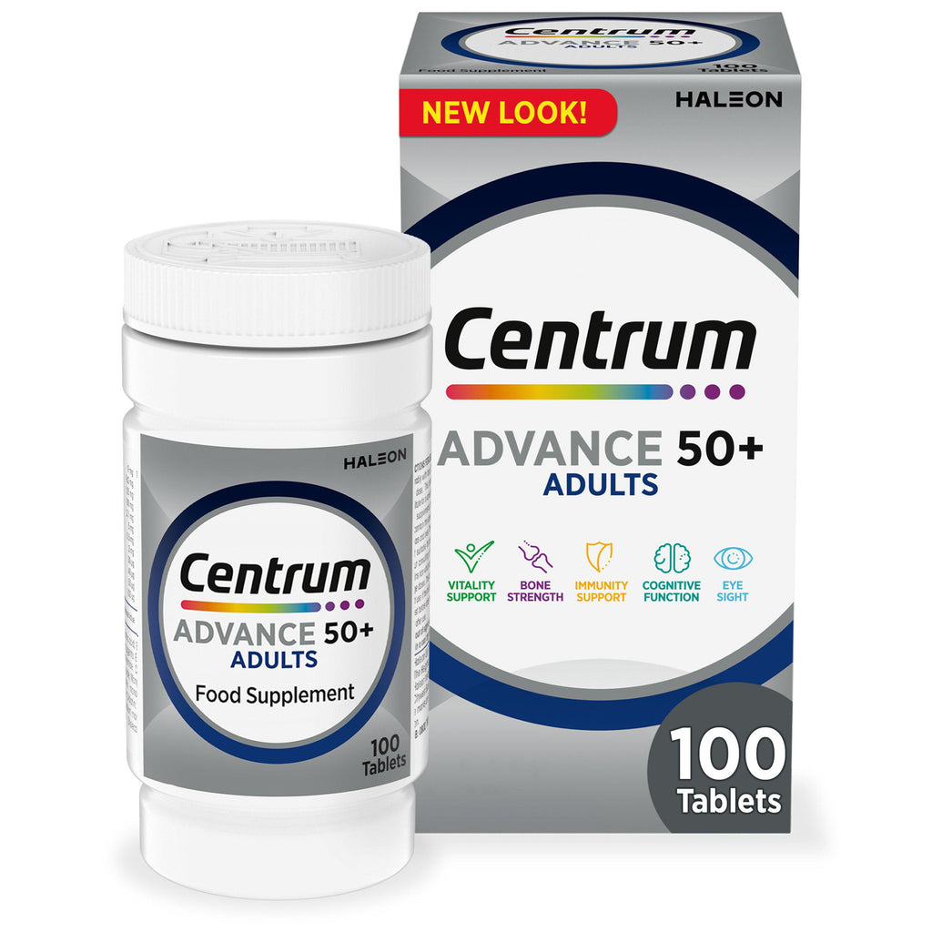 Centrum Advance 50+ Multivitamins & Vitamin Tablets x100