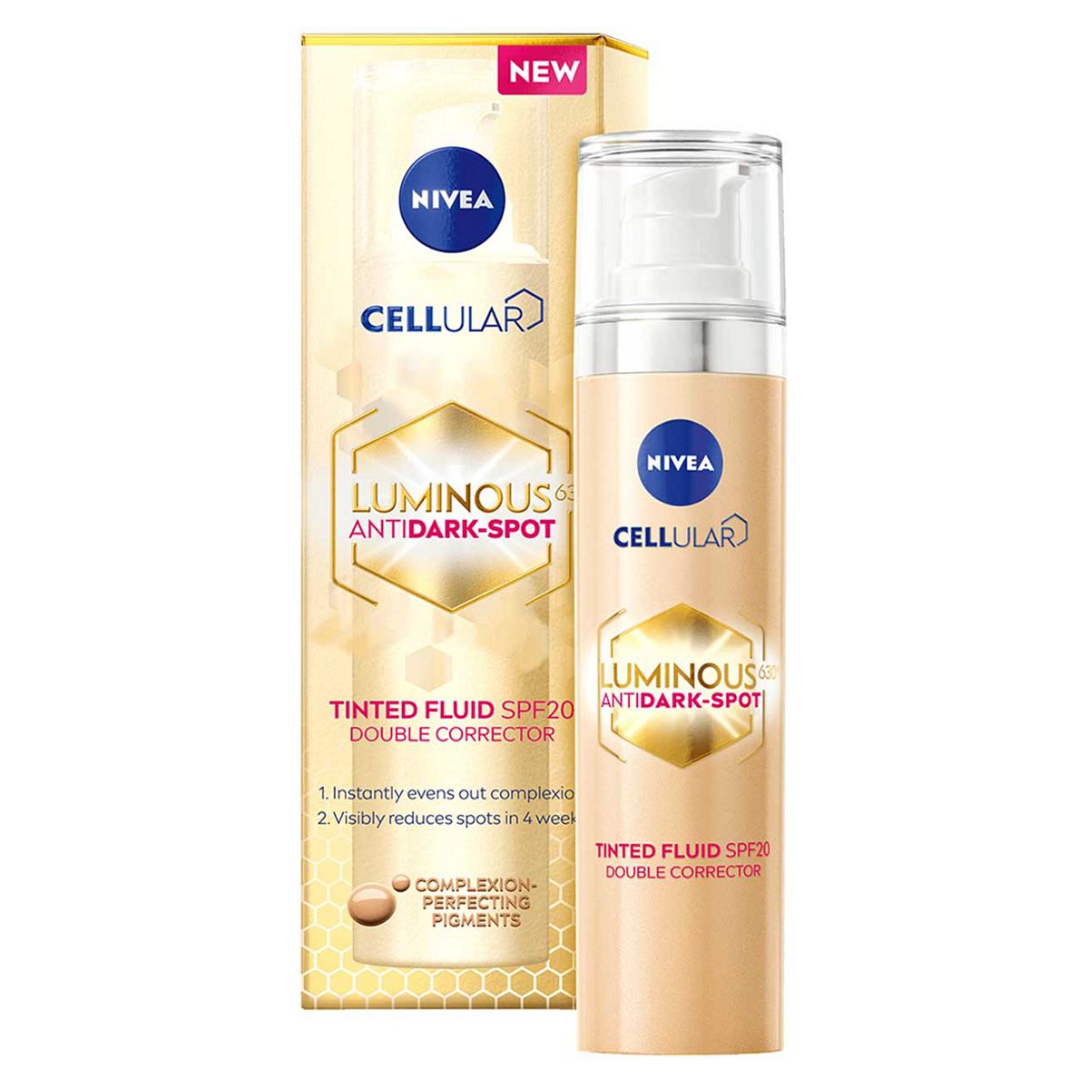 NIVEA Cellular Luminous 630 Anti Dark-Spot Tinted Fluid SPF20 40ml GOODS Boots   