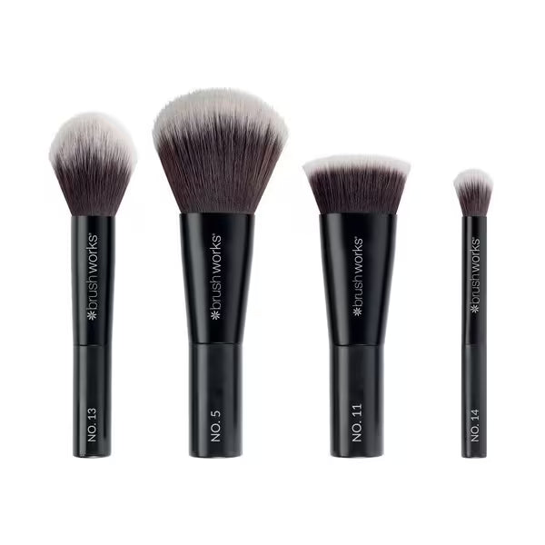 Brushworks On The Move Makeup Minis 4 Piece Brush Set - British product