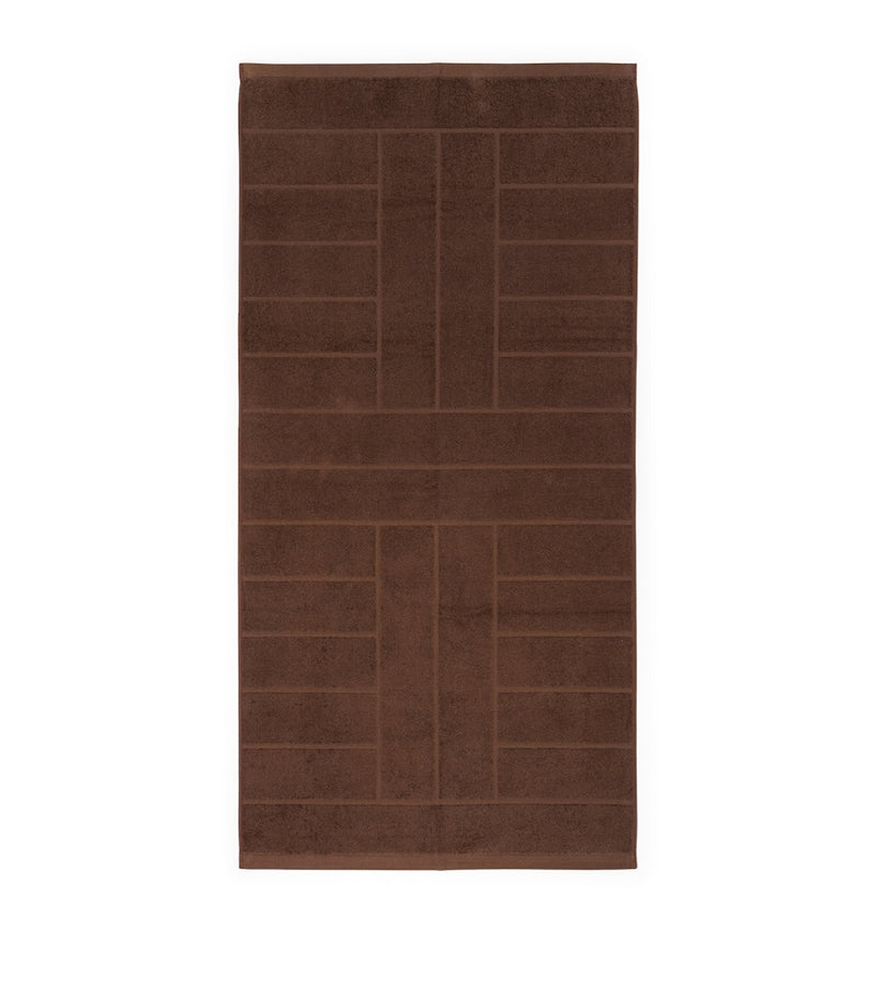 BAINA Jacquard Tile Bath Towel 40cm x 170cm - British product