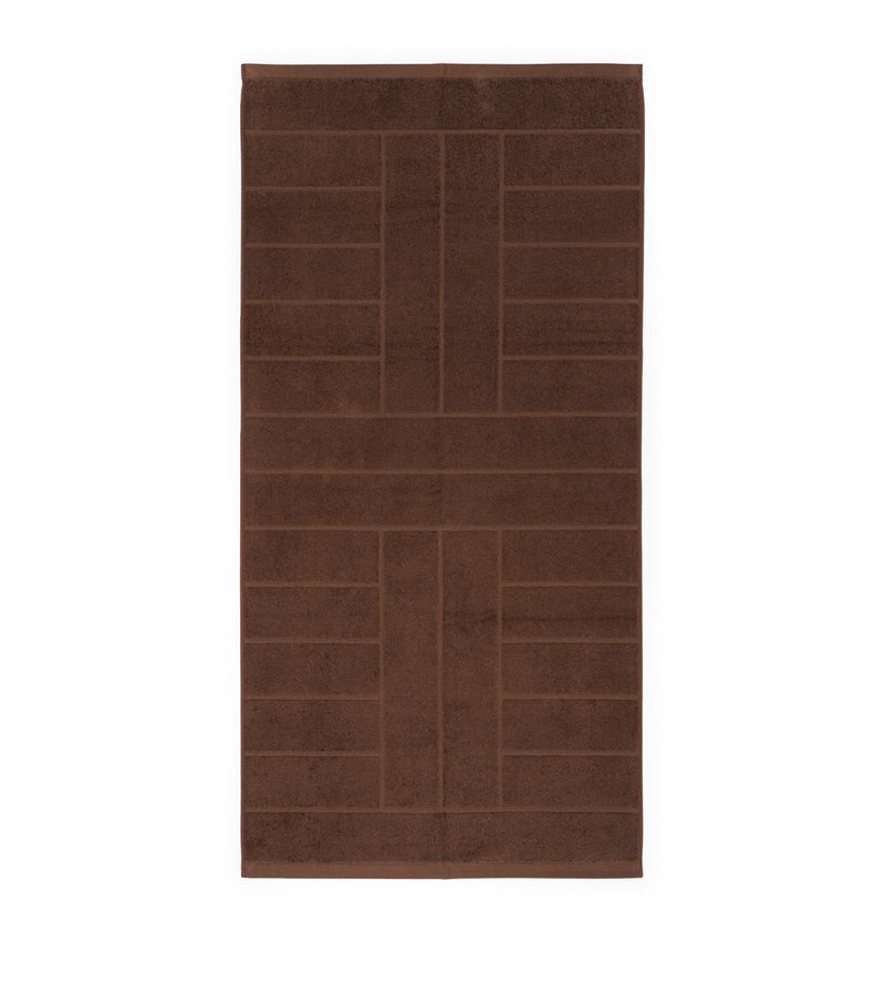 BAINA Jacquard Tile Bath Towel 40cm x 170cm - British product