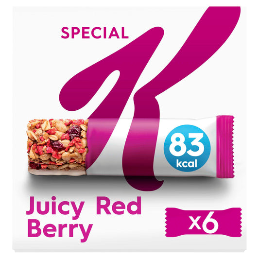 Kellogg's Special K Juicy Red Berry Snack Bars 6x21.5g cereal bars Sainsburys   