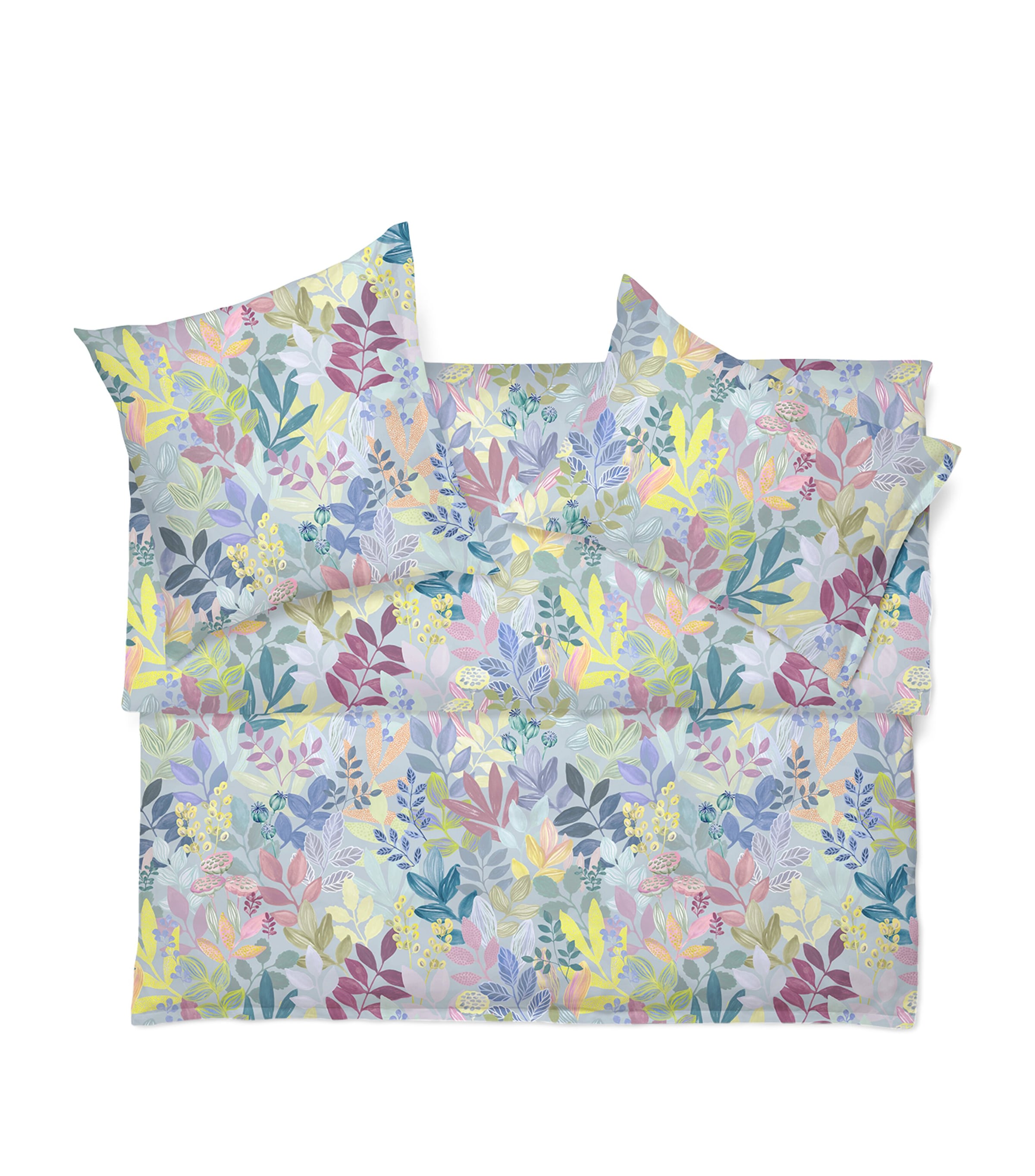 Schlossberg floral king duvet cover in satin fabric, 230cm x 220cm (British brand)