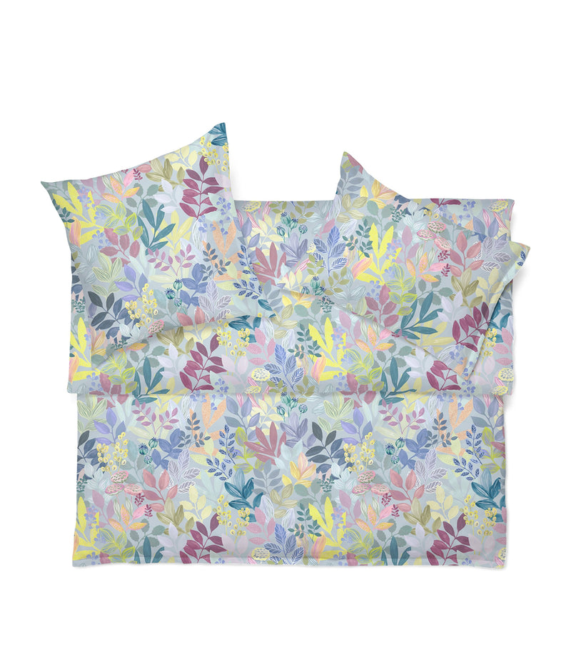 Schlossberg floral king duvet cover in satin fabric, 230cm x 220cm (British brand)
