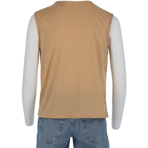 Smiffys realistic 70s hairy chest sleeveless top - British product