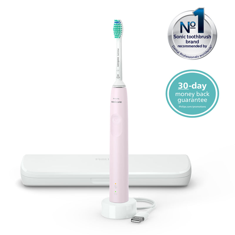 Philips Sonicare 3100 electric toothbrush pink with case - British product