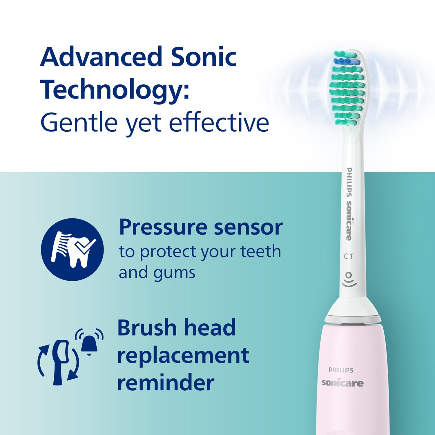 Philips Sonicare 3100 electric toothbrush pink with case - British product
