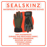 Sealskinz unisex waterproof hunting gloves, UK version