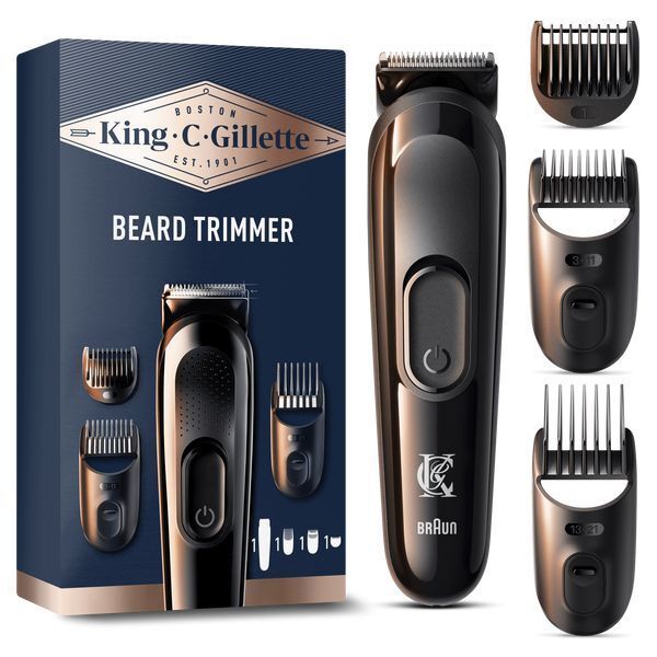 King C. Gillette Cordless Men's Beard Trimmer Kit GOODS Superdrug   