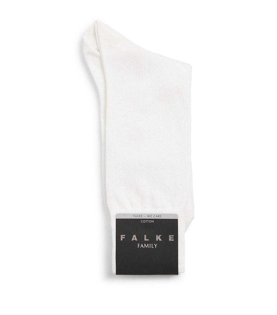 Falke Family socks in cotton blend with ribbed trim (British brand)