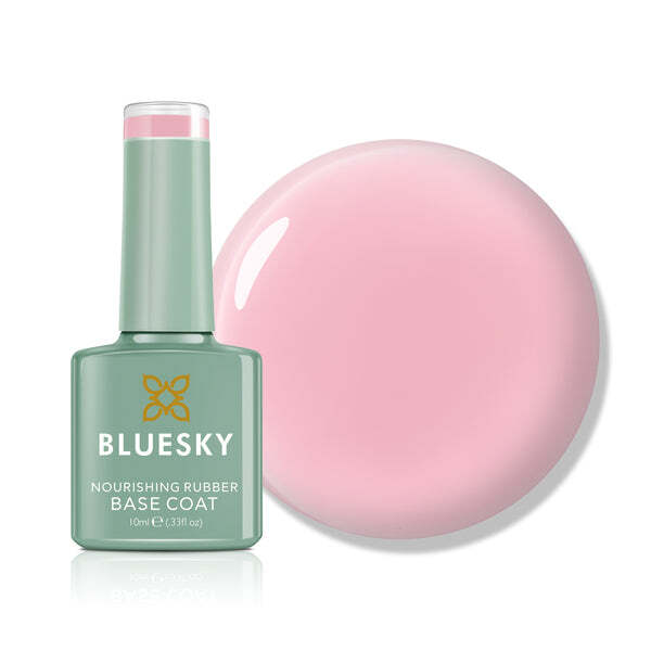 Bluesky Rubber Base Coat Dawn Rose 10ml - British product