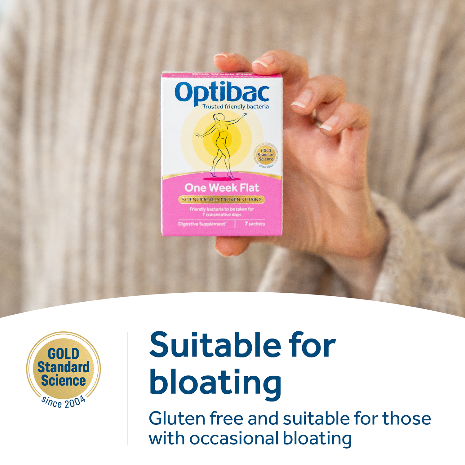 Optibac One Week Flat probiotic sachets, UK version