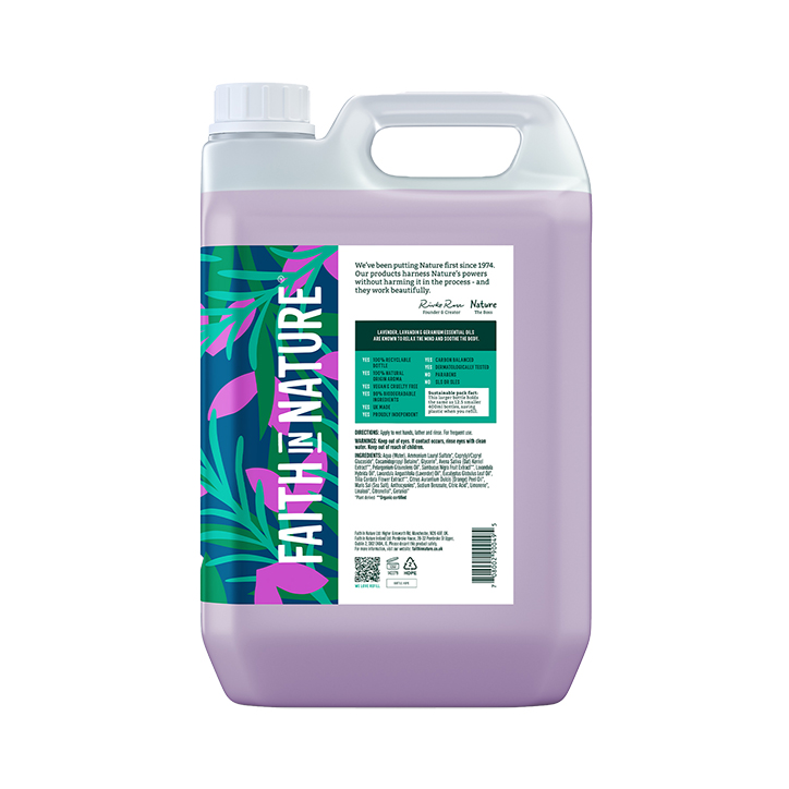 Faith in Nature Lavender & Geranium Hand Wash 400ml Natural Hand Wash & Soap Holland&Barrett   