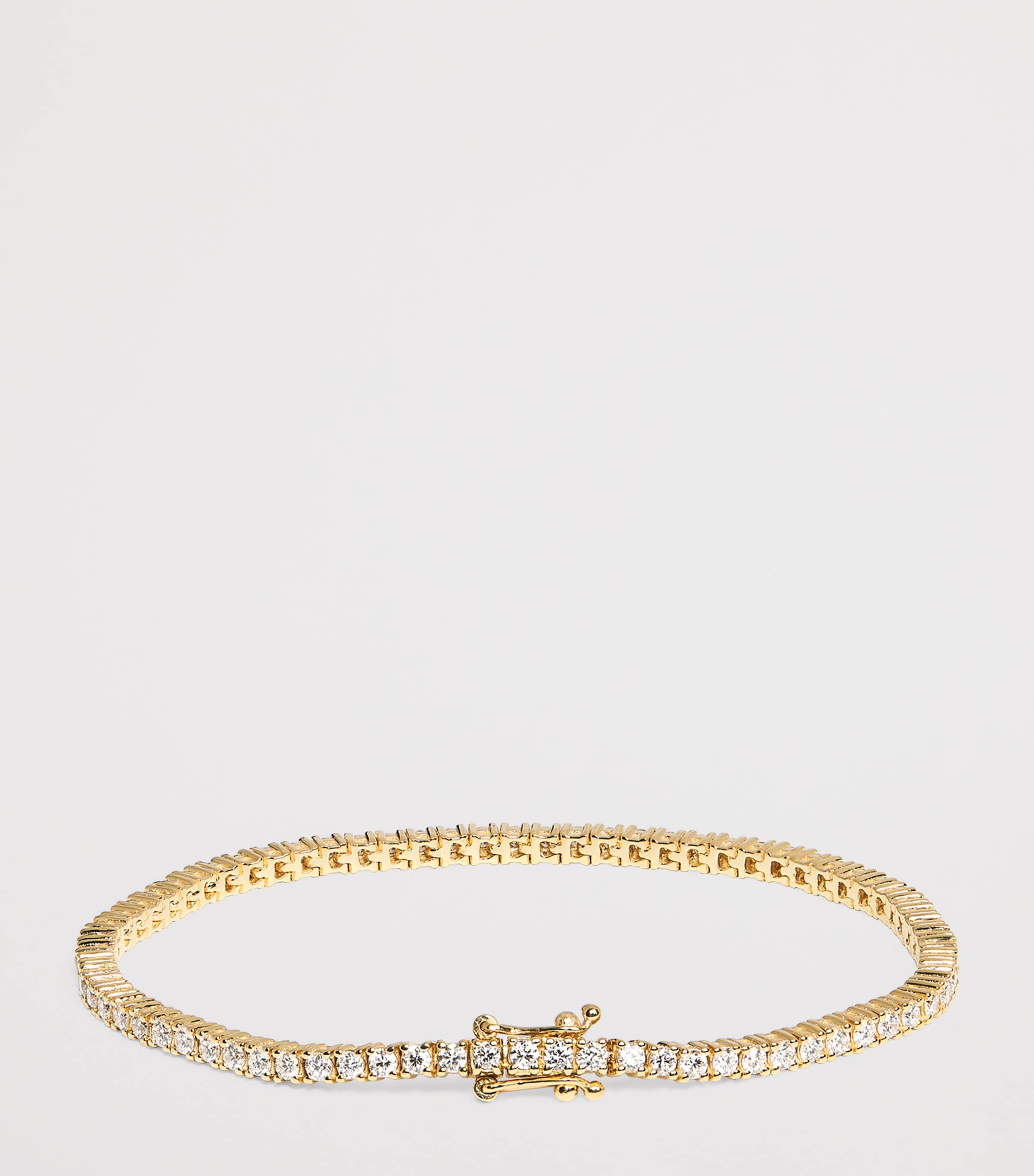 Harrods yellow gold and diamond tennis bracelet 2.00ct, UK version