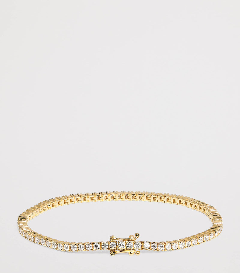 Harrods yellow gold and diamond tennis bracelet 2.00ct, UK version
