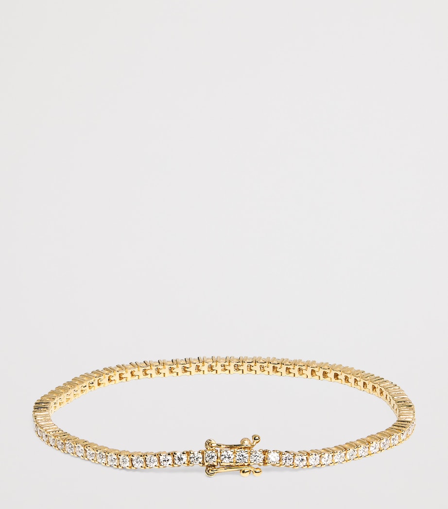 Harrods yellow gold and diamond tennis bracelet 2.00ct, UK version
