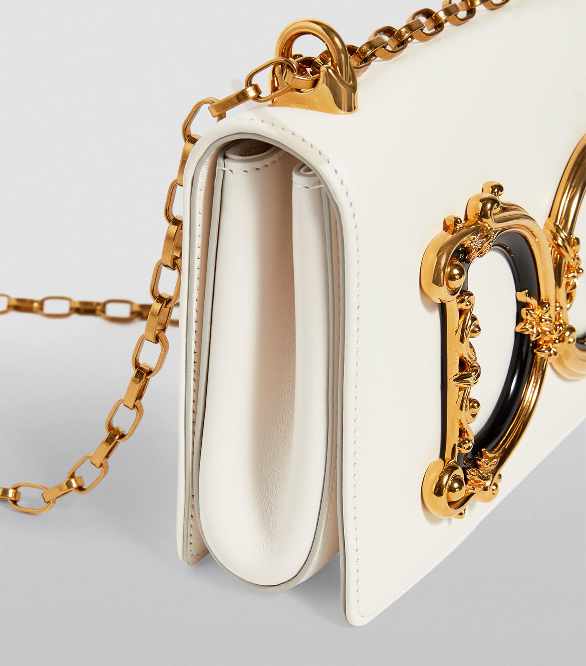 Dolce&Gabbana DG Girls cross-body bag leather baroque hardware, UK version