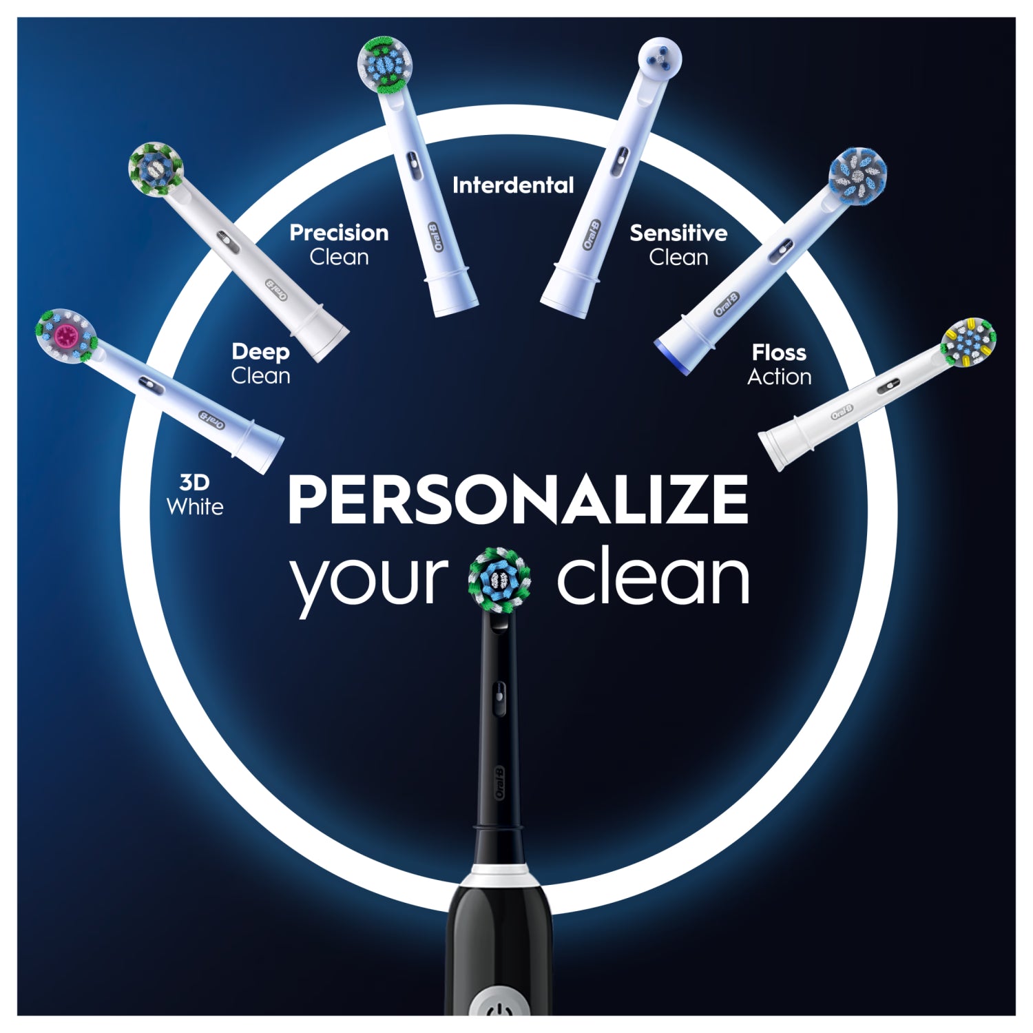 Oral-B Pro Series1 rechargeable toothbrush black with travel case, imported from the UK
