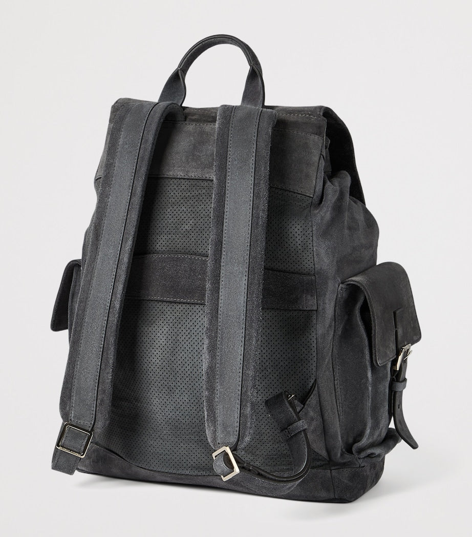 Brunello Cucinelli suede city backpack - British product