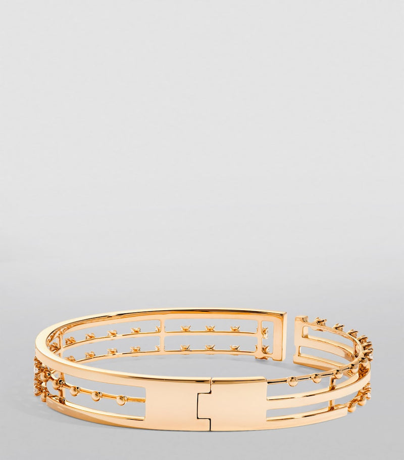 MARLI New York small rose gold diamond bangle - British product