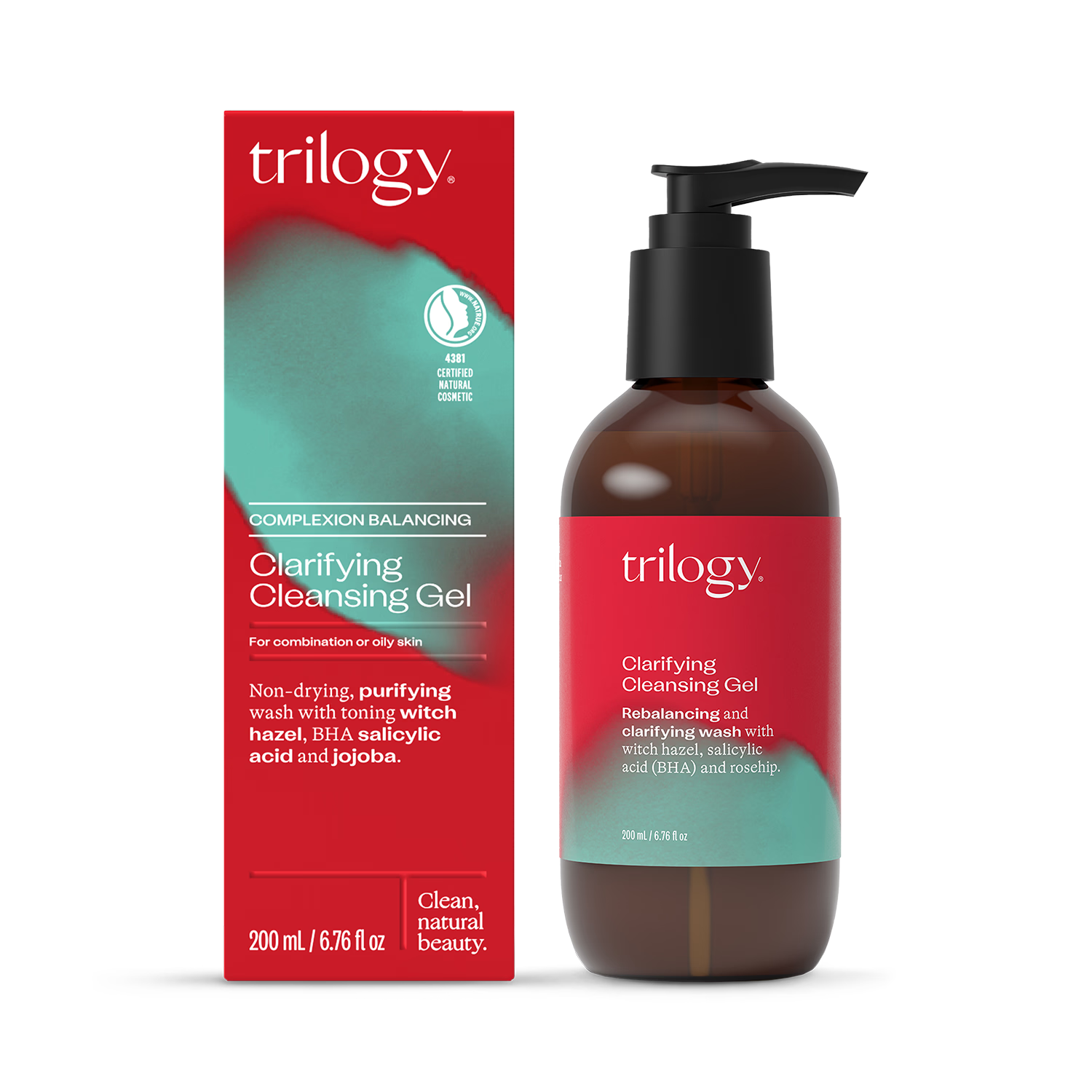 Trilogy Clarifying Cleansing Gel 200ml (British brand)