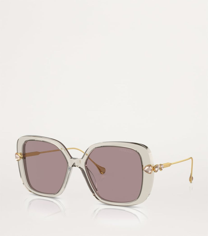 Swarovski oversized sunglasses (British brand)