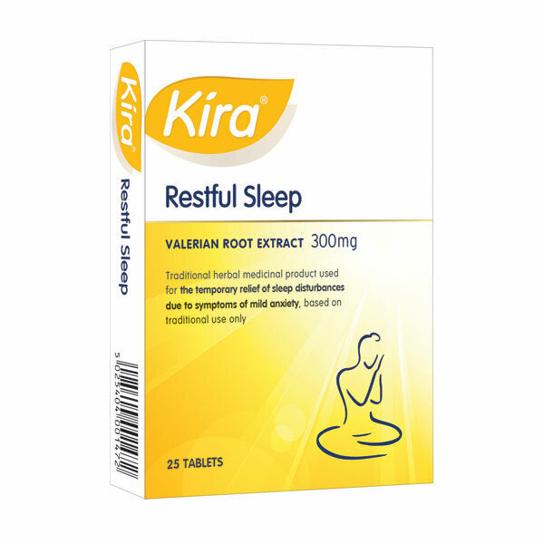 Kira Restful Sleep Valerian Root Extract 25 Tablets GOODS Superdrug   