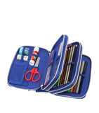 Faber-Castell dinosaur-themed triple decker pencil case with stationery set - British product