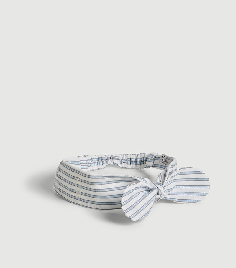 Brunello Cucinelli Kids cotton-blend sparkling baby headband - British product