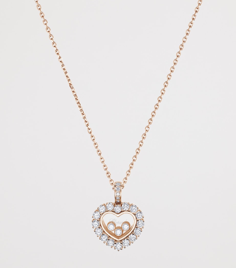 Chopard Happy Diamonds pendant rose gold diamond - British product