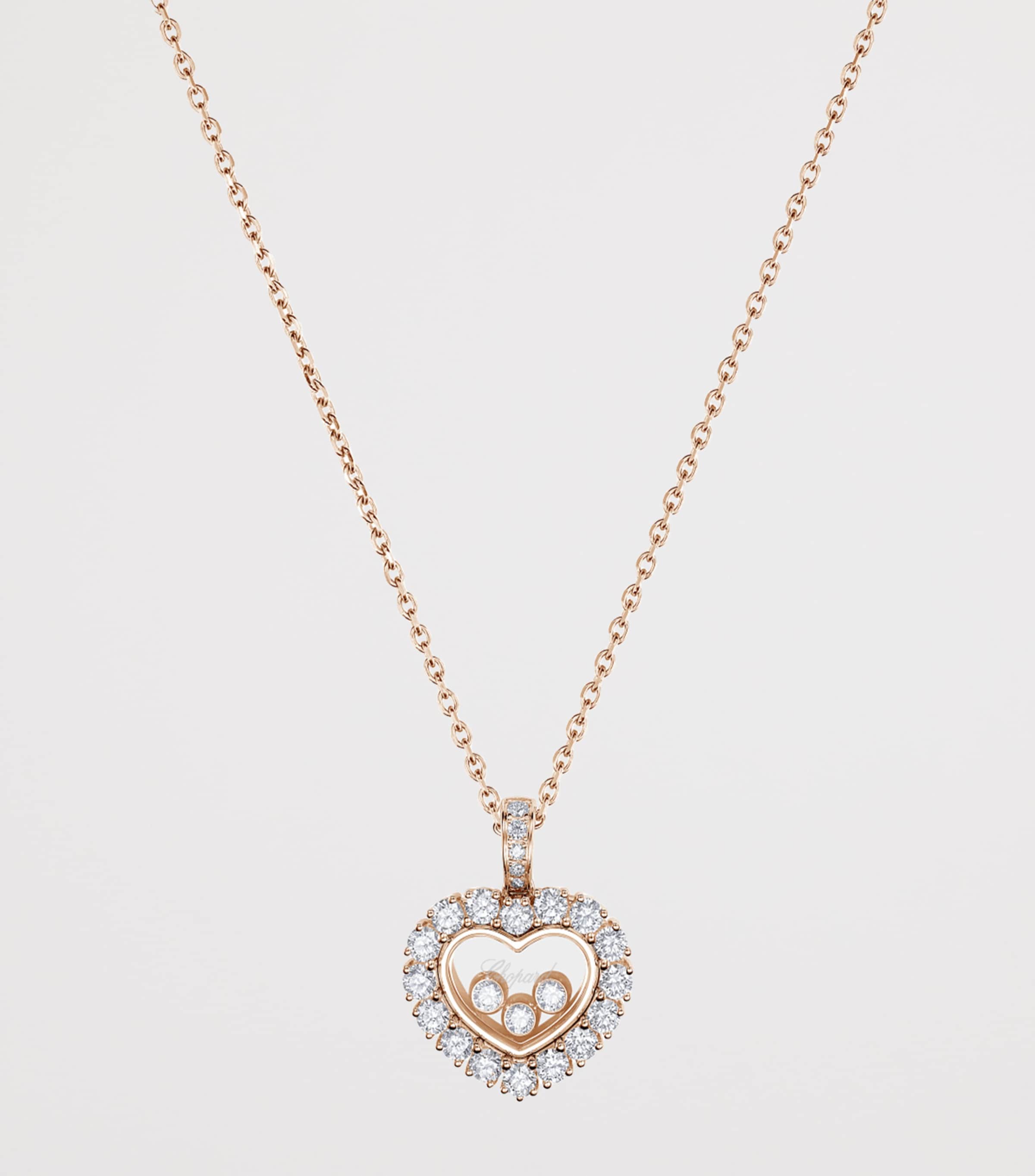 Chopard Happy Diamonds pendant rose gold diamond - British product