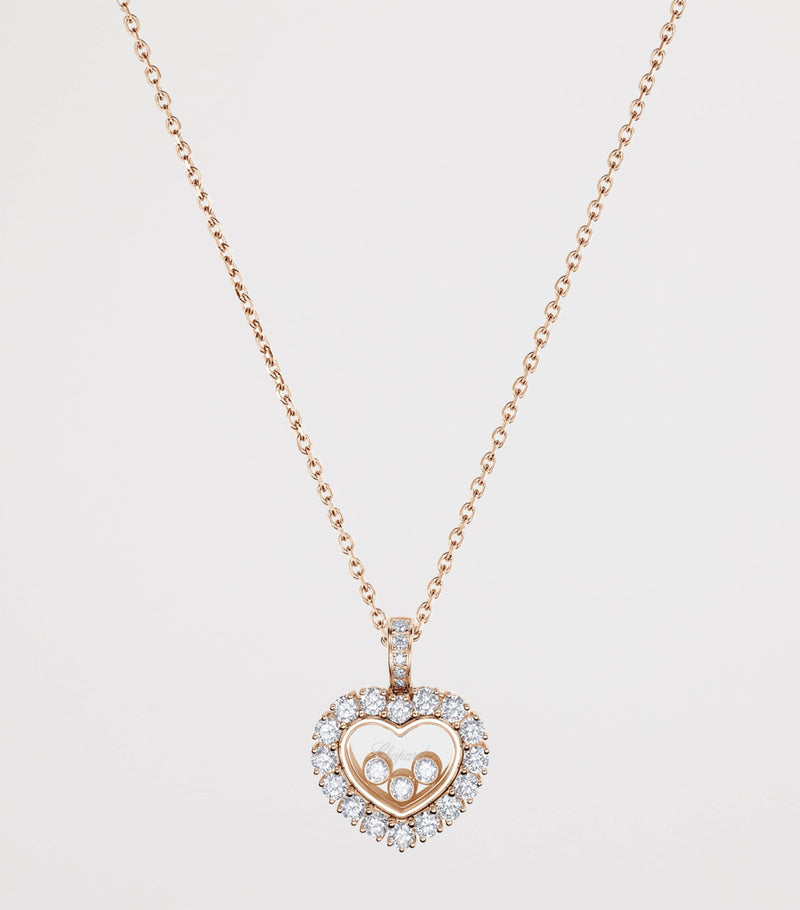 Chopard Happy Diamonds pendant rose gold diamond - British product