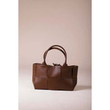 SVNX woven tote bag dark brown - British product